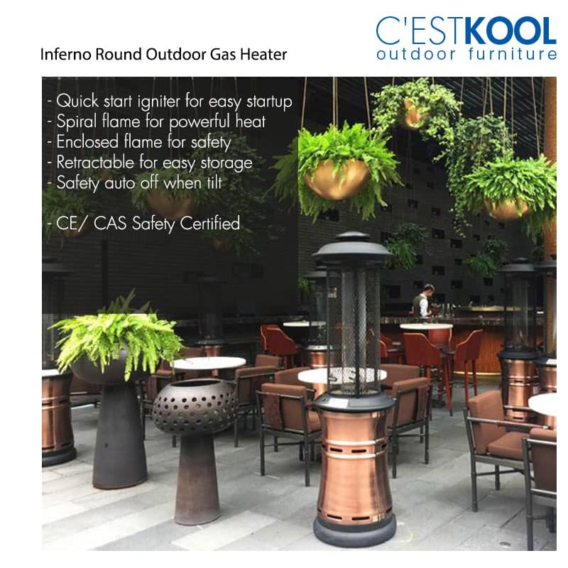 Inferno Round Outdoor Gas Heater C