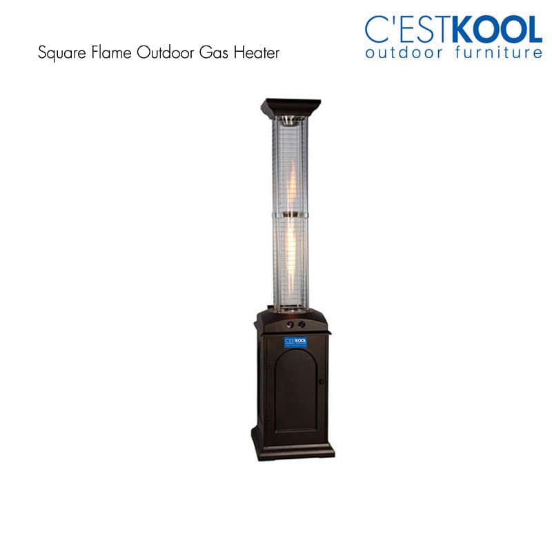 Square Flame Outdoor Gas Heater C'ESTKOOL